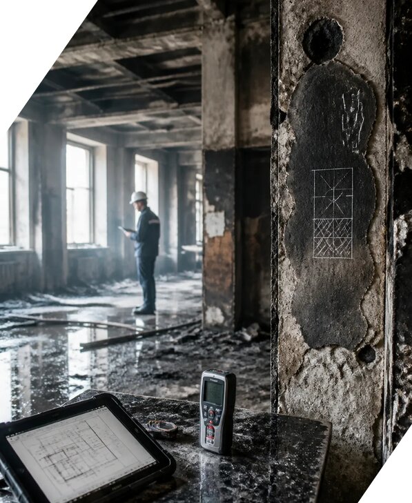 Обследование зданий после пожара в Бугульме от 15162 р. | ЭкспертизаРоссия