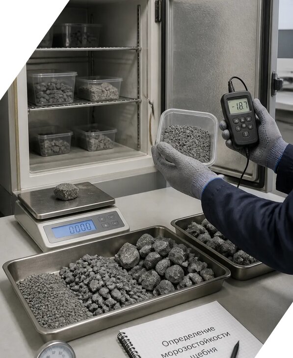 Определение морозостойкости щебня в Бугульме от 3538 р. | ЭкспертизаРоссия
